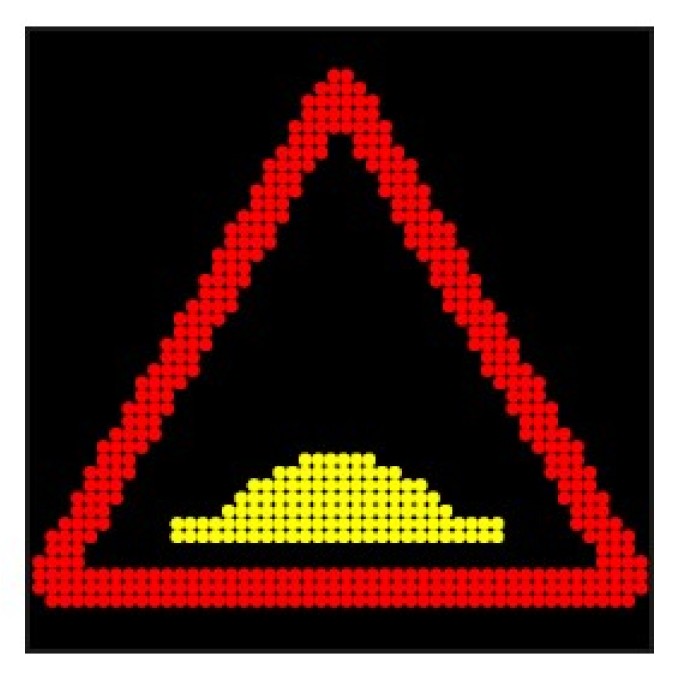 Panou PVM Clasa C 1200x1200 - Matrice LED Mesaje si indicatoare rutiere variabile 